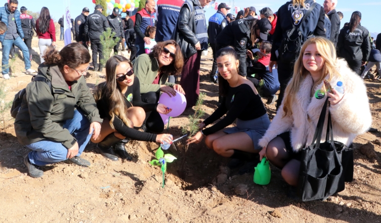 Burdur’da fidan dikimi