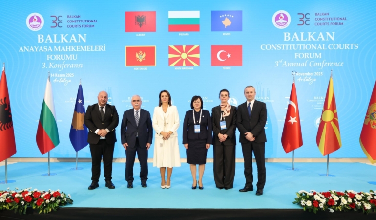 Balkan Anayasa Mahkemeleri Forumu’nda ‘Antalya Deklarasyonu’ imzalandı