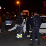 Zincirleme kazada 4 araç birbirine girdi