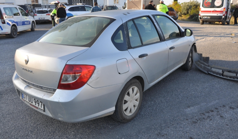 Gazipaşa’da otomobille motosiklet çarpıştı: 1 yaralı
