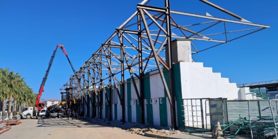 İsmail Ogan Stadyumu’nda çalışmalar sürüyor