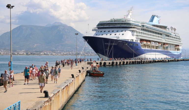 Alanya’da kruvaziyer turizmi, pandemi çöküşünden sonra 4 yılda toparlandı