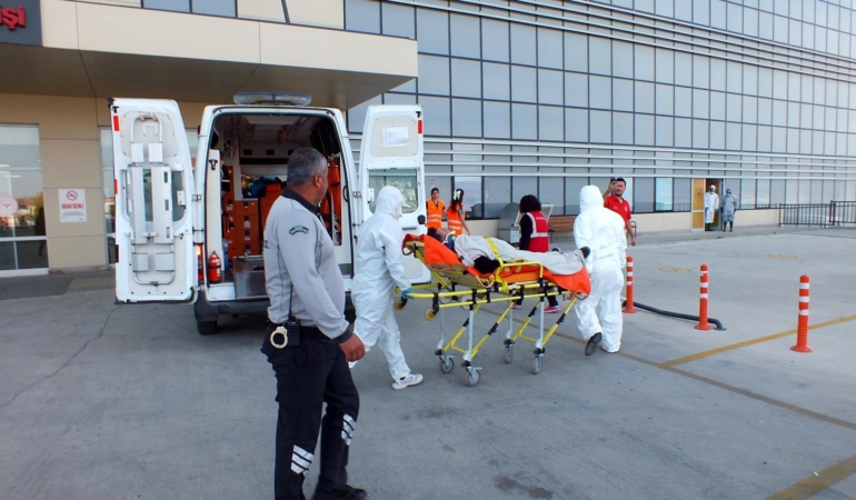 Burdur Devlet Hastanesi’nde tatbikat