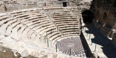 Medusa mozaiğinin üzeri kapatıldı