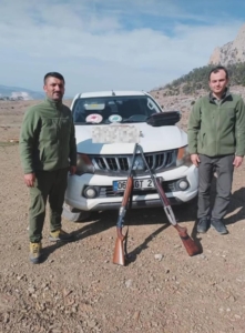 Kaçak avcılık yapan 4 kişi hakkında idari işlem