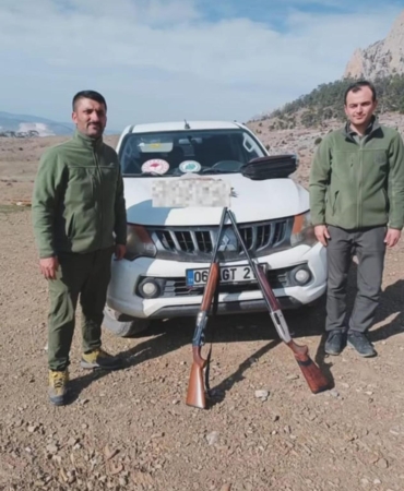 Kaçak avcılık yapan 4 kişi hakkında idari işlem