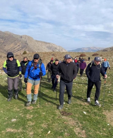 Kaymakam ve başkan doğa yürüyüşünde