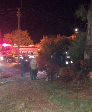 Çalılık yangını büyümeden söndürüldü