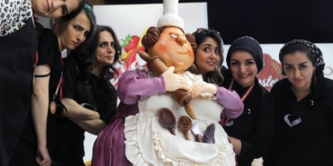 Şeker hamurundan 150 kiloluk heykel