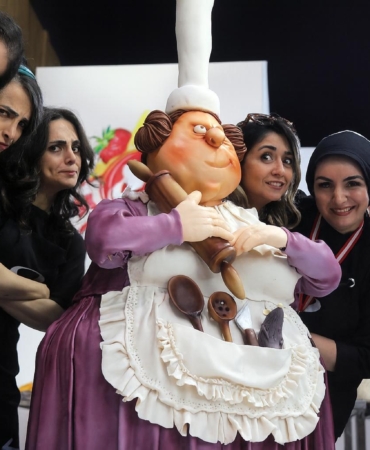 Şeker hamurundan 150 kiloluk heykel