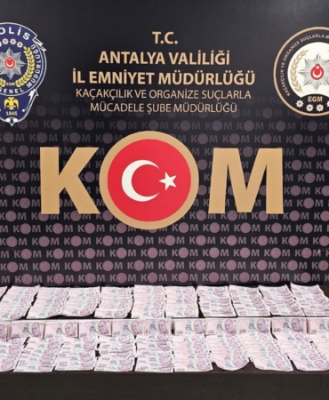Antalya’da sahte para operasyonu: 2 tutuklu