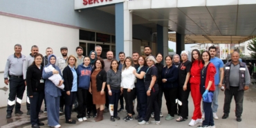 Hastanedeki tatbikat gerçeğini aratmadı