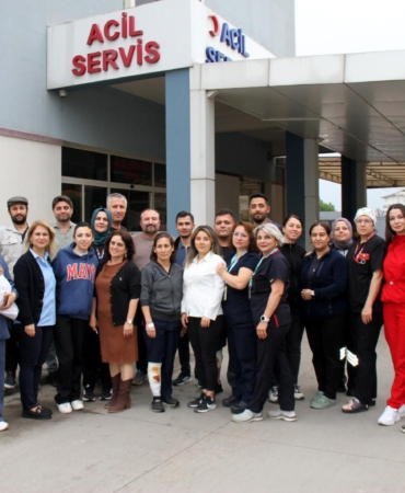 Hastanedeki tatbikat gerçeğini aratmadı
