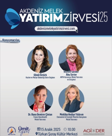 Akdeniz Melek Yatırım Zirvesi 15 Aralık’ta!