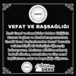 Esnaf Camiası Cemal Tercan’ı Kaybetti