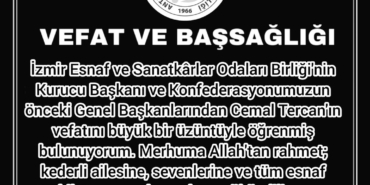 Esnaf Camiası Cemal Tercan’ı Kaybetti