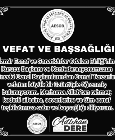 Esnaf Camiası Cemal Tercan’ı Kaybetti