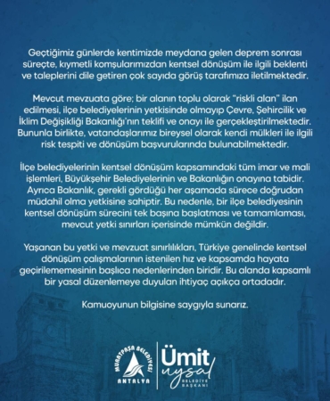 Deprem Sonrası Kentsel Dönüşüm Beklentileri