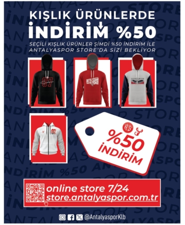 Kışlık Ürünlerde %50 İndirim Fırsatı!