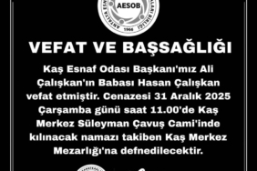 Kaş Esnaf Odası Başkanı Ali Çalışkan’ı Kaybettik