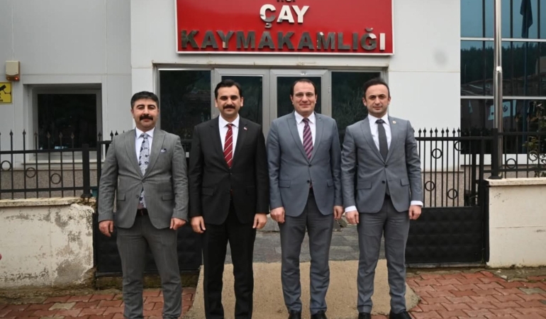 Kaymakam Türker meslektaşlarını ağırladı