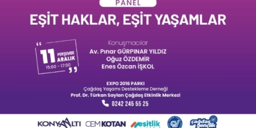 Konyaaltı’nda Eşit Yaşamlar Paneli 11 Aralık’ta