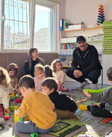 Başkan Kotan, Kreş Ziyaretinde Miniklerle Oyun Oynadı