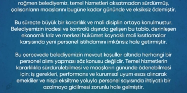 Mali Disiplinle Temel Hizmetler Süreklilik Kazandı