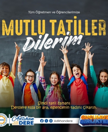 Yarıyıl Tatili Başladı, Huzurlu Günler Diliyoruz!