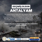 Antalya’da Şiddetli Yağış ve Hortum Hasara Yol Açtı