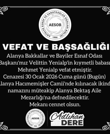 Başkan Yenialp’ın Babası Mehmet Yenialp Vefat Etti