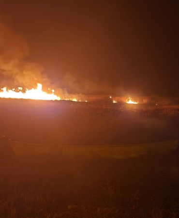 Eber Gölü’nde 5 farklı noktada yangın çıktı