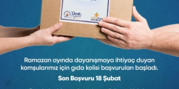 Ramazan’da Dayanışma İçin Gıda Kolisi Başvuruları