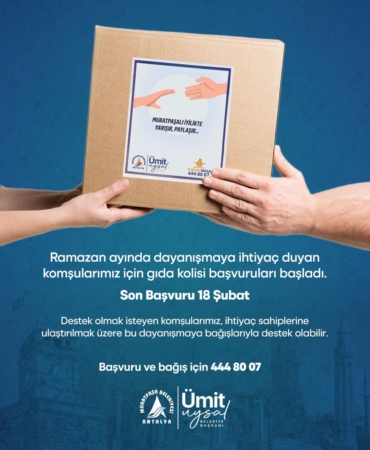 Ramazan’da Dayanışma İçin Gıda Kolisi Başvuruları