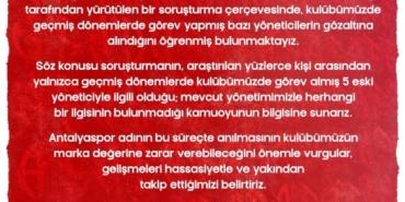 Antalyaspor’da Eski Yöneticilere Gözaltı!