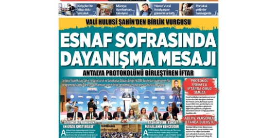 Esnaf Sofrasında Birlik ve Dayanışma Vurgusu!