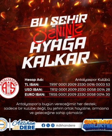 Birlikte Güçlüyüz: Antalyaspor’a Destek Zamanı!
