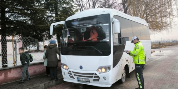 Okul servisleri denetlendi