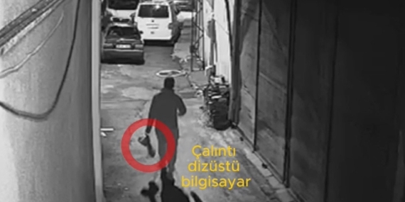 Hırsızlık şüphelisi kamerada