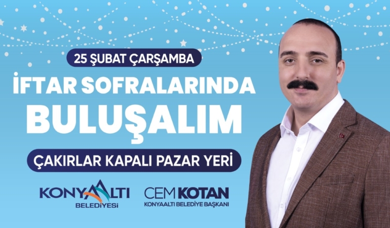 Konyaaltı’nda Ramazan İftarı Başlıyor!