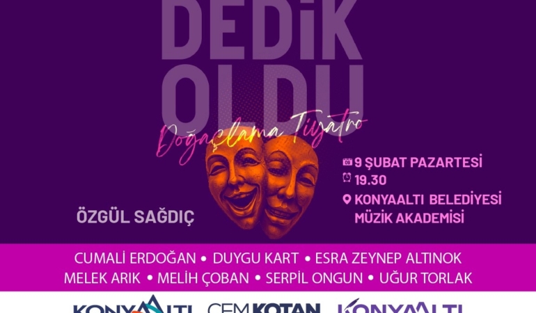 Konyaaltı’nda Ücretsiz Doğaçlama Tiyatro Oyunu!