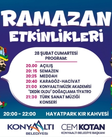 Konyaaltı’nda Ramazan Etkinlikleri Başlıyor!