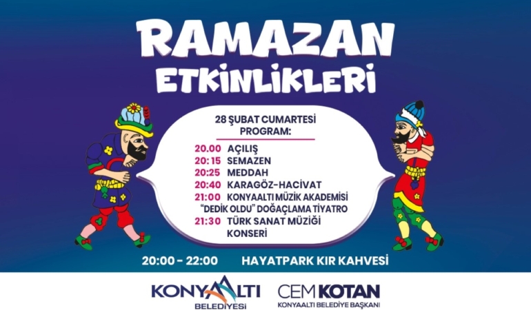 Konyaaltı’nda Ramazan Etkinlikleri Başlıyor!