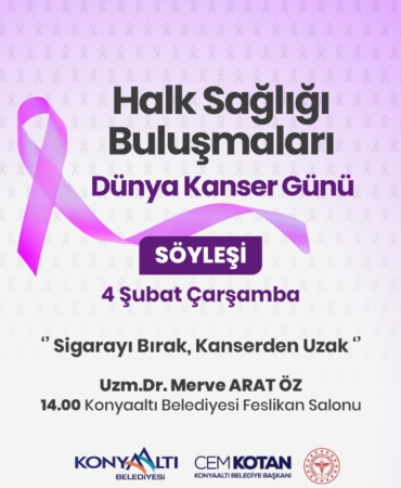 4 Şubat’ta Kanser Farkındalık Söyleşisi!