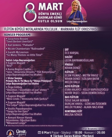 Kadınlar Günü’nde Flütün Büyülü Notaları