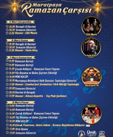 Muratpaşa’da Ramazan Coşkusu 4-8 Mart’ta! 🌙✨