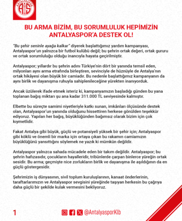 Antalyaspor’a Destek Ol, Şehrin Gururuna Sahip Çık!
