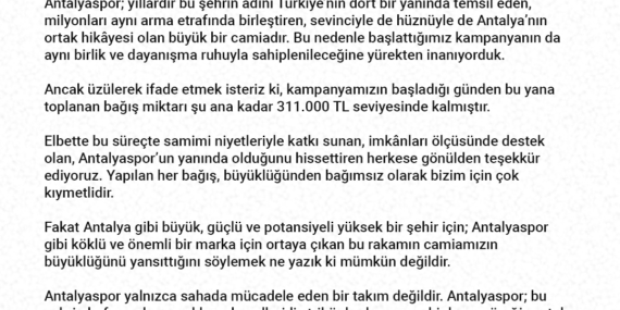 Antalyaspor’a Destek Ol, Şehrin Gururuna Sahip Çık!