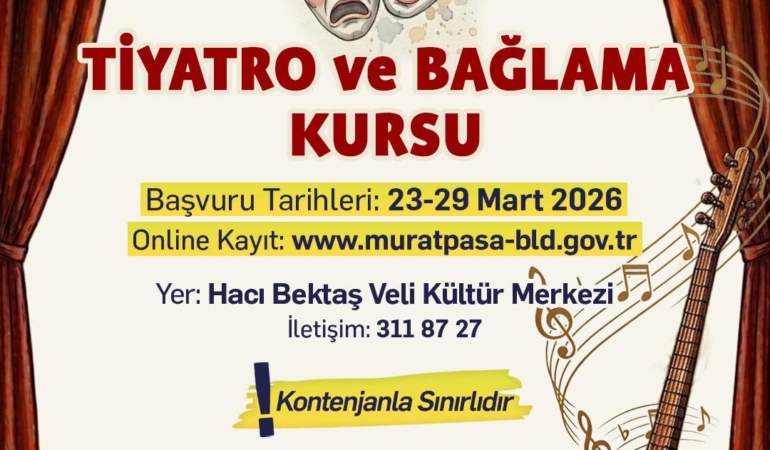 Sanatla Buluşma: Tiyatro ve Bağlama Kursları!