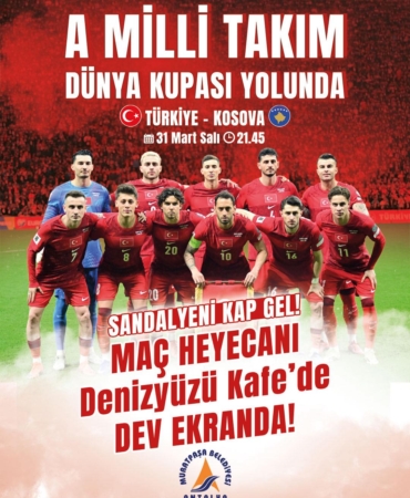 Denizyüzü Kafe’de A Milli Takım’a Destek!